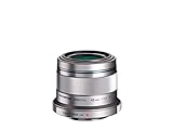 Olympus M.Zuiko Objectif Digital 45mm F1.8, focale fixe lumineuse, compatible tout appareil Micro 4/3 (modèles Olympus OM-D & PEN, Panasonic G-series), Argent
