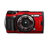 Olympus Tough TG-6 Action Camera, 12 Mégapixels, Stabilisation d'Image Numérique, 4x Zoom Grand Angle, Vidéo 4K, 120fps, Wi-Fi, rouge